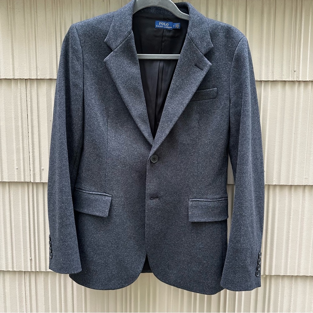 Ralph Lauren Charcoal Gray Marled Blazer